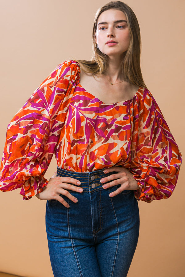 desirable-style-woven-top Flying Tomato-Sophia's StyleTOPS-1